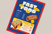 Fast Food Restaurant Menu, a Flyer Template by graphicook (Thumbnail 2 of 4)