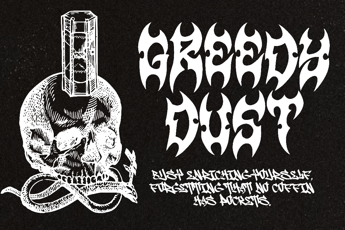 Rexover Aggressive Hardcore Font, a Blackletter Font by Ronny Studio (Photo 3 of 9)