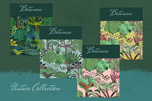 Botanical Garden Patterns Watercolor