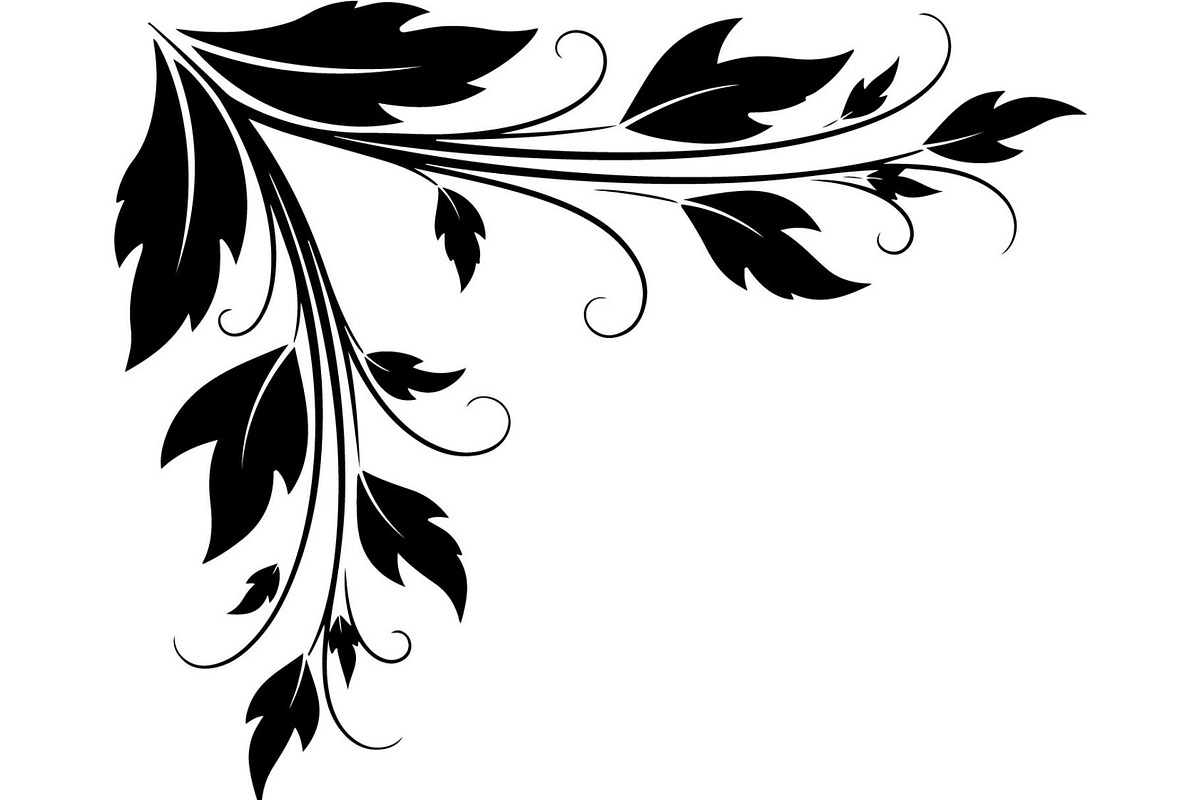 Vintage Baroque Floral Corner Frame, a Decorative Illustration by Creativeshirt (Photo 6 of 20)