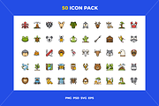 50 Wildlife icons, an Outline Icon by Wencory (Thumbnail 1 of 2)