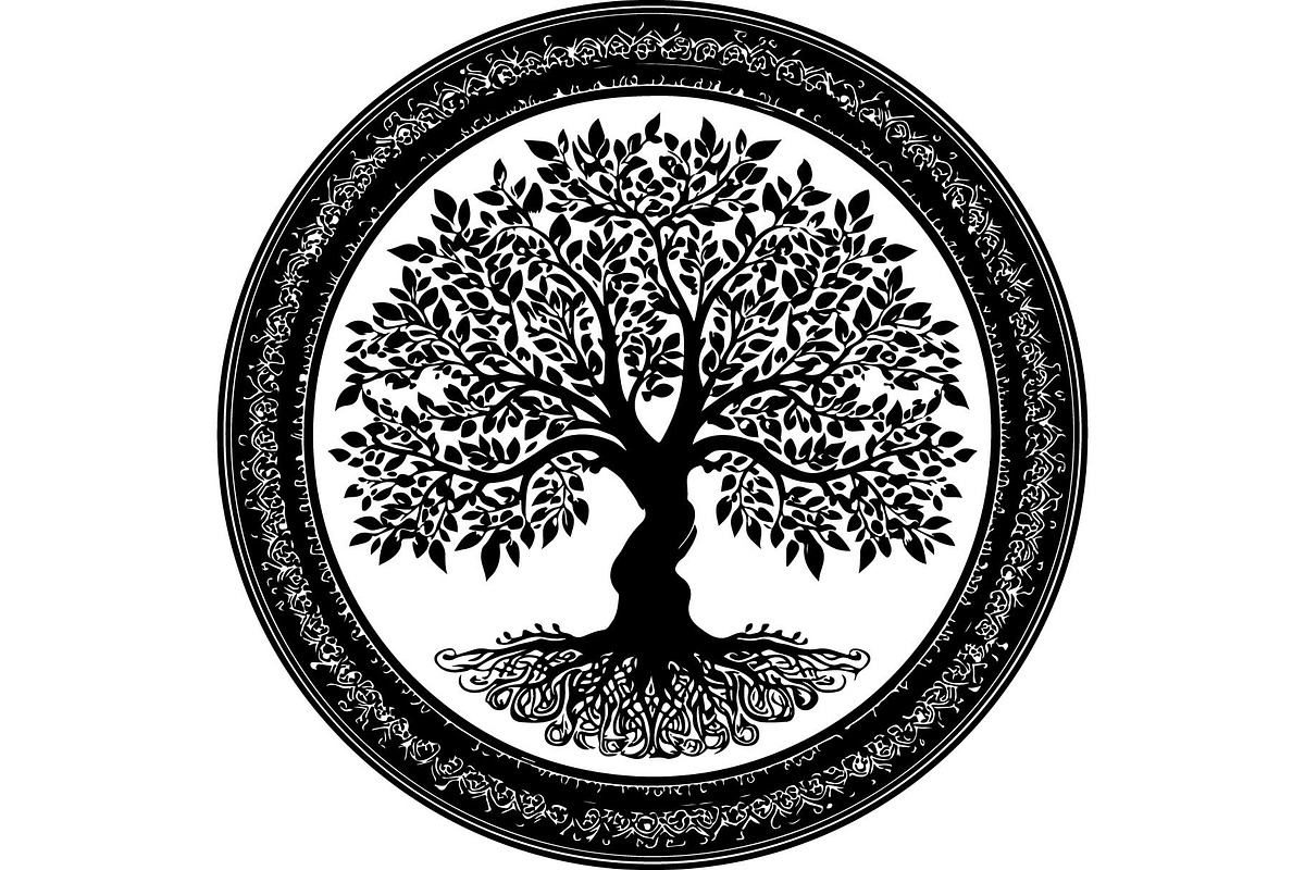 Tree of Life Circle SVG Bundle, an Object Graphic by jahid234 (Photo 7 of 13)