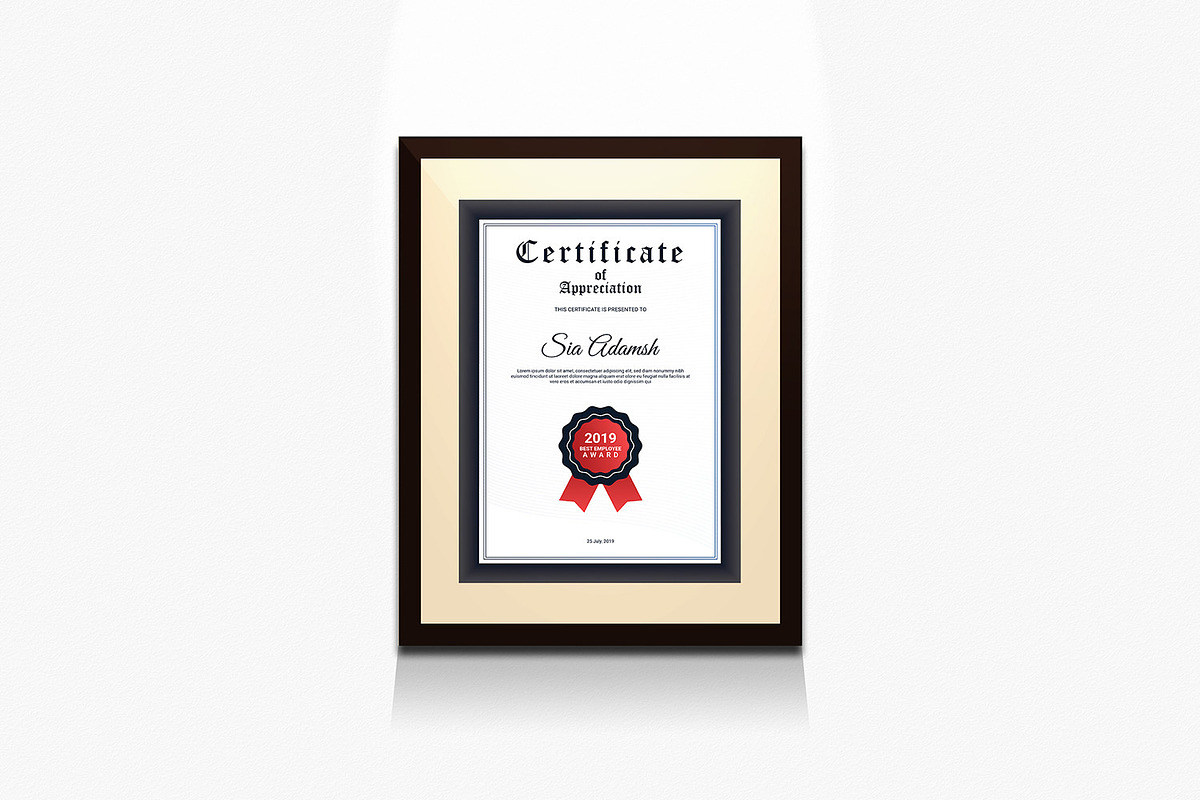 Certificate Template, a Stationery Template by retrographix (Photo 2 of 2)