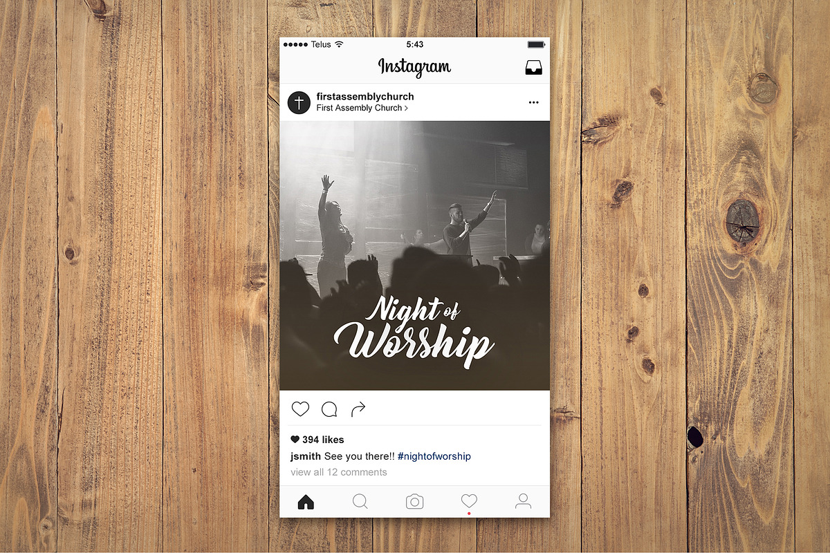 Night of Worship Print & Social Pack, a Card Template by Tyler Sanguinette (Photo 3 of 4)