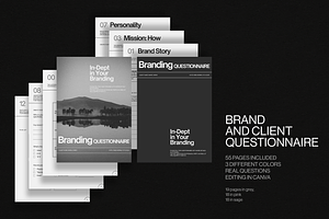 DANA Branding Questionnaire, a Magazine Template by Aire Studio