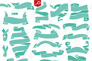 Old ribbon & banner set 01, an Object Graphic by Tatianakost49 (Thumbnail 5 of 5)
