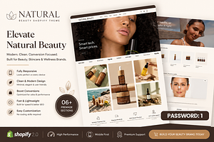 Natural Beauty Shopify Theme, a Shopify Template by Zthemeset