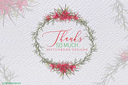 Grevillea Wreath Vector Mini Set, an Illustration by Sketchbook Designs (Thumbnail 4 of 4)