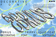 Ebrius Font - Trippy, Bitmap Font, a Font by softulka (Thumbnail 1 of 11)