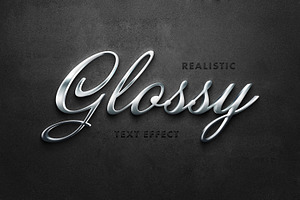 Silver Metallic Text Effect