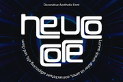 Decorative Aesthetic Futuristic Font, a Sans Serif Font by 177Studio (Thumbnail 3 of 8)