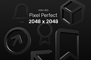 3D Feather Icons Pack - 180 Icons, an Icon by neueworld (Thumbnail 6 of 6)