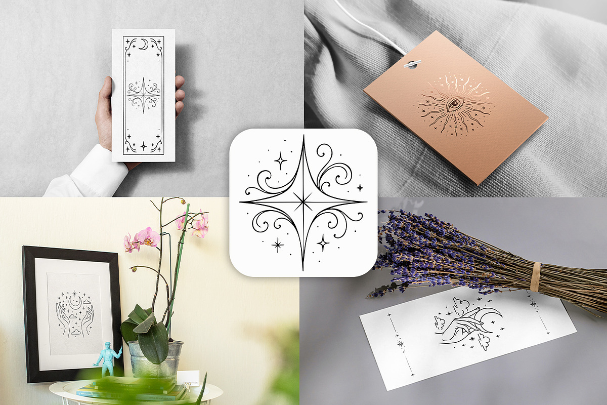 Celestial Boho Clipart – 96 Vectors, a Decorative Illustration by MuzaArtStudio (Photo 5 of 10)