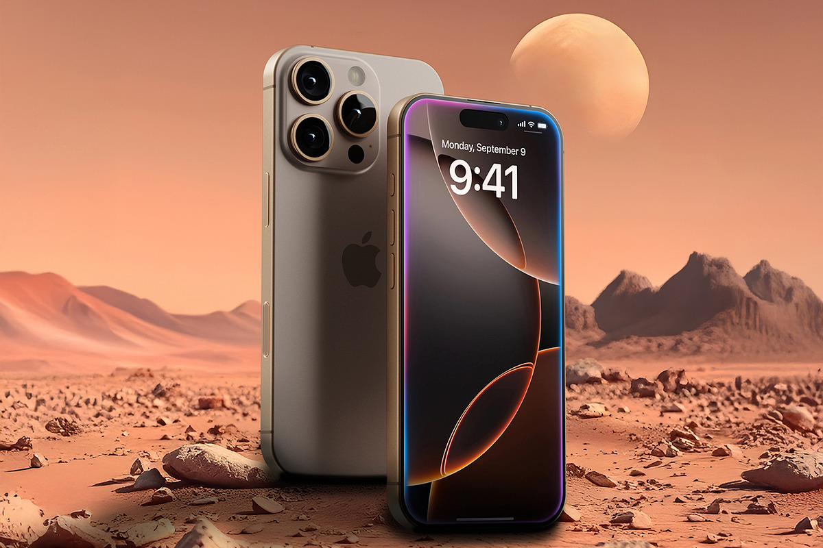 iPhone 16 Pro Mockups - Mars, an iPhone Mockup by viworx (Photo 8 of 8)