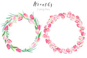Tulip blossom. Watercolor clip art, an Illustration by Anyuka (Thumbnail 4 of 5)