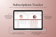 Subscriptions Tracker - Neutral, a Templates & Theme by The Creative Plans co (Thumbnail 4 of 10)
