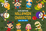 Cute Cartoon Halloween Character, a Person Illustration by arsansp (Thumbnail 1 of 4)