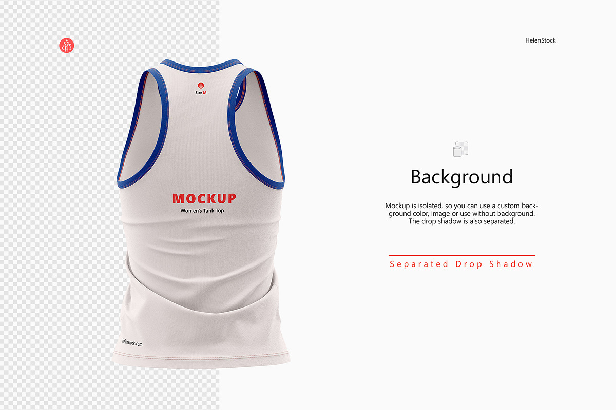 Women's Tank Top Mockups, Front Back, a Shirt Mockup by HelenStock (Photo 6 of 9)