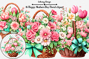 Happy Mothers Day Floral clipart, an Illustration by GatewayDesign (Thumbnail 1 of 5)