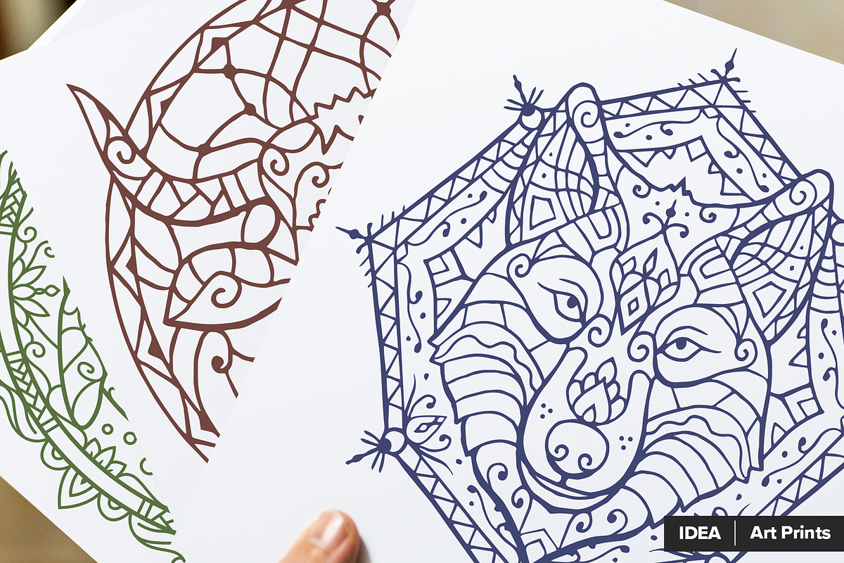 300 Vector Mandala Ornaments, a Decorative Illustration by pixaroma (Photo 43 of 49)