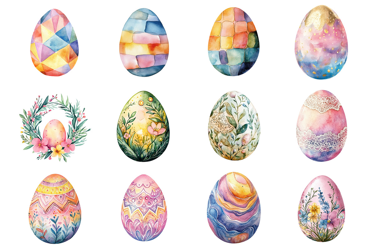 Easter Egg Clipart, an Illustration by Design Market (Photo 3 of 5)