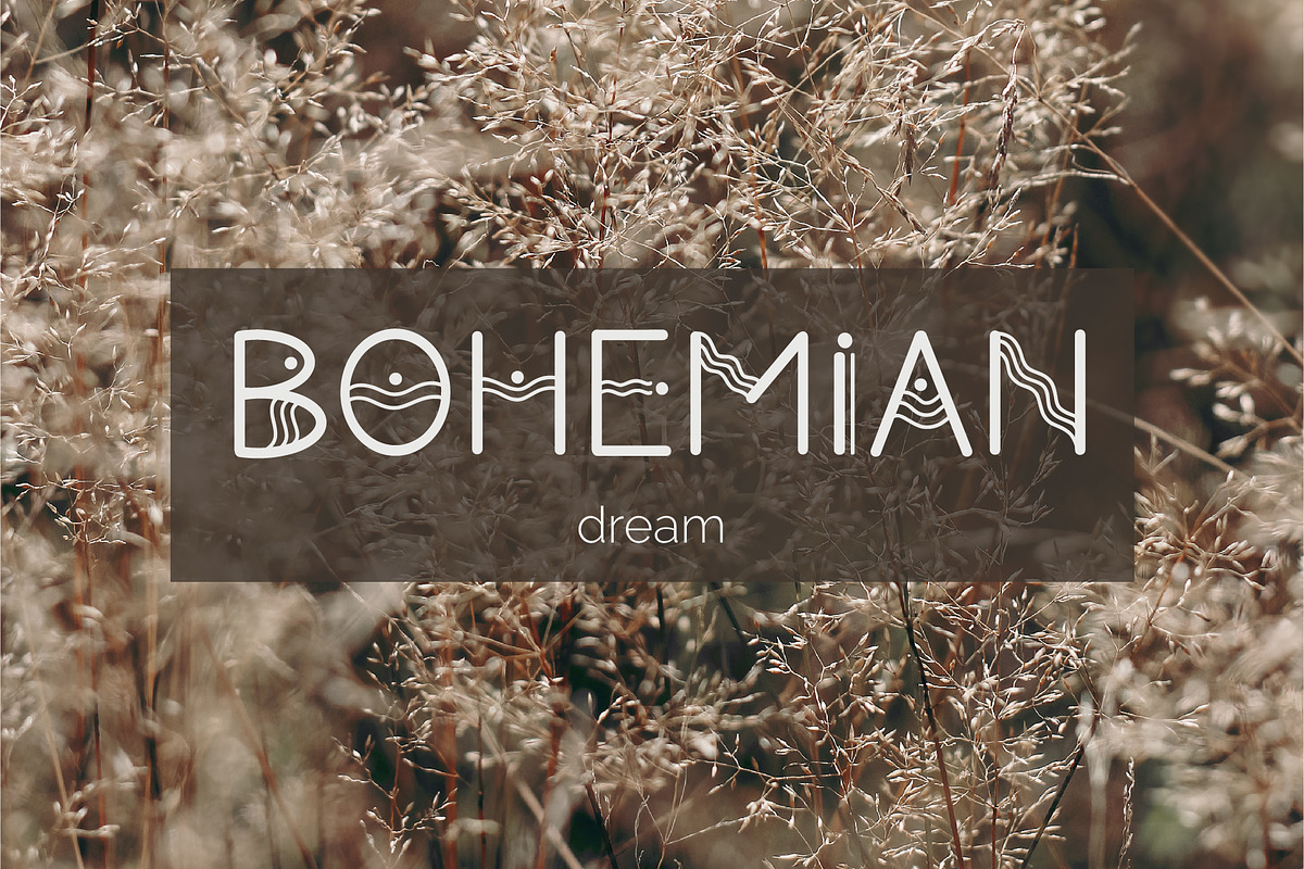 Ripple. Bohemian Sans Serif Typeface, a Sans Serif Font by DearLetters (Photo 3 of 10)