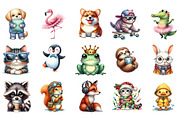 Quirky Funny Animals Sublimation, an Illustration by Designking (Thumbnail 2 of 5)