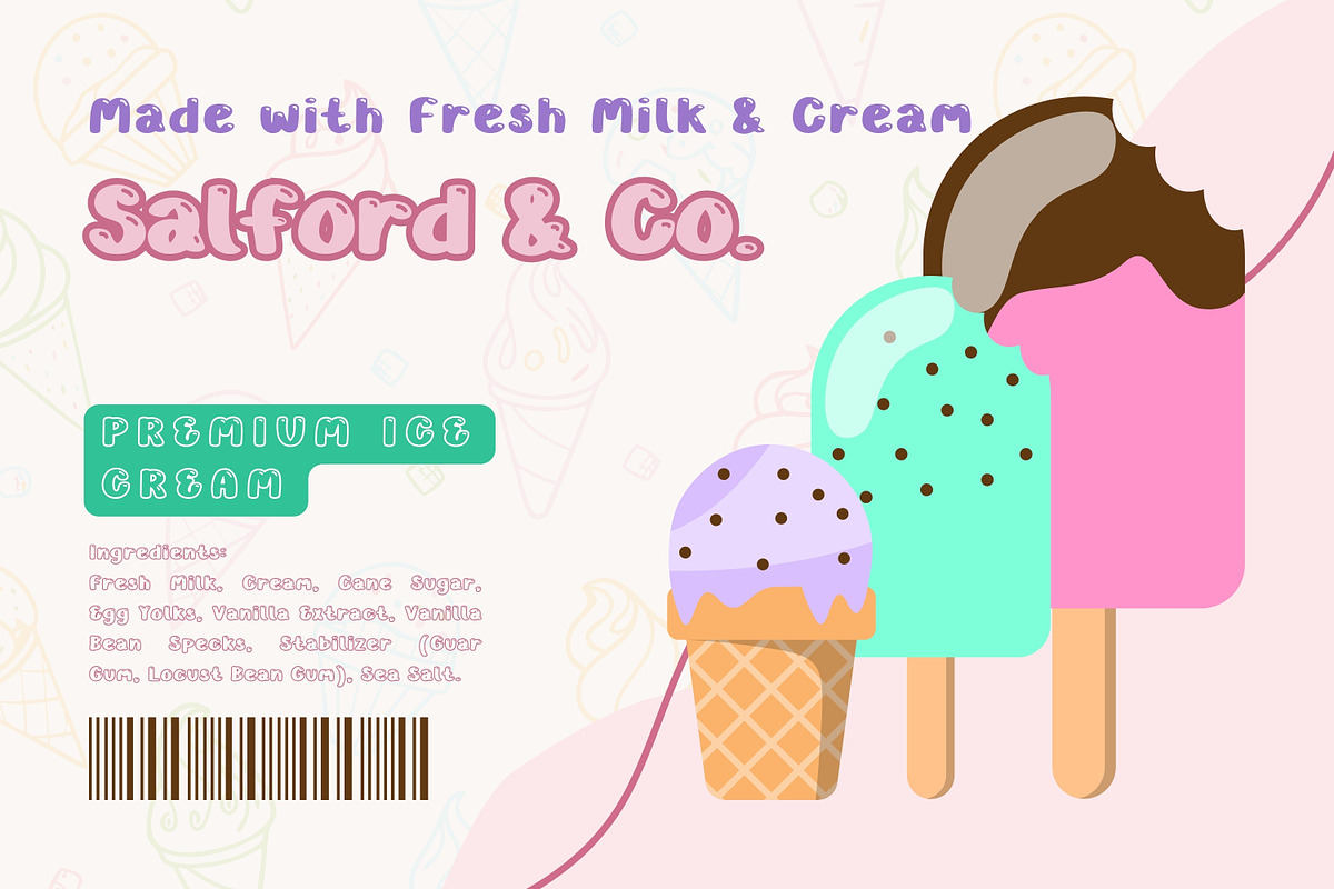 Bubble Display Font - Bubblegum Soda, a Handwritten Font by ZoloDesignHub (Photo 5 of 9)