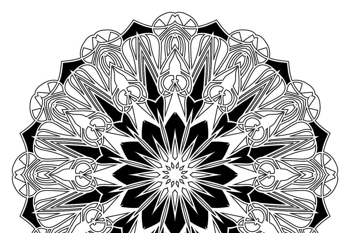 27 mandala vector backgrounds design, a Pattern Graphic by NJ Himel (Photo 7 of 28)