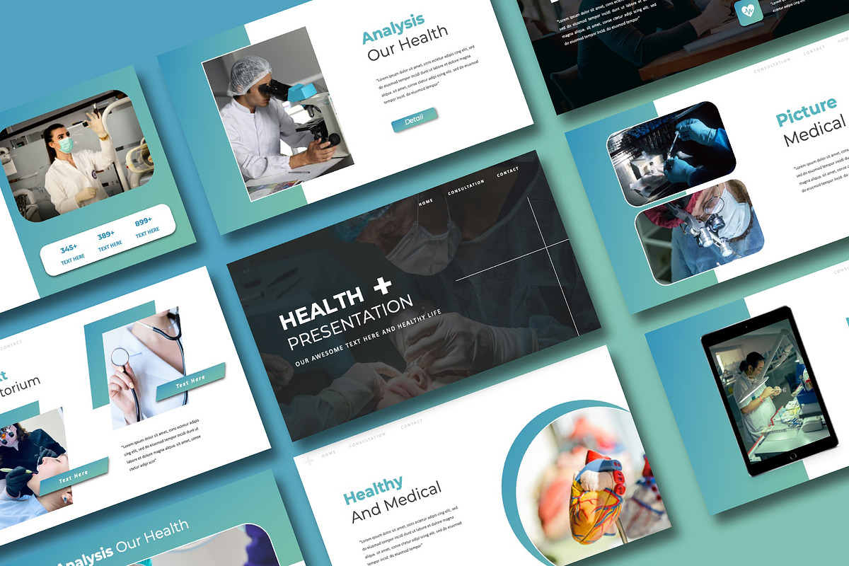 Health Medical PowerPoint, a Presentation Template by Overcloud (Photo 1 of 4)