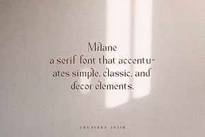 Milane - Classic Serif Font