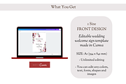 Asian Floral Welcome Sign - F3A, an Invitation Template by YeeqsWedding (Thumbnail 2 of 4)