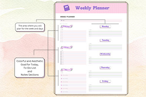 Aeshetic Notion Planner Template