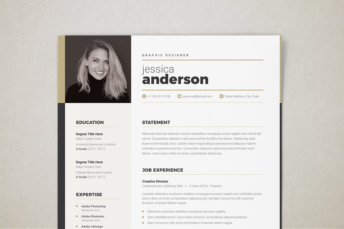 Resume, a Resume Template by DesignJanala (Photo 3 of 4)