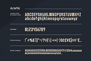 Arafik - Smooth Sans Serif Font, a Sans Serif Font by Grontype (Thumbnail 9 of 10)