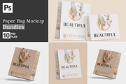 Paper Bag Mockup Bundles, a Packaging Mockup by Ambo Ampeng (Thumbnail 1 of 11)