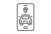 Car sharing line icon vector set, an Outline Icon by ElineDesign (Thumbnail 2 of 3)