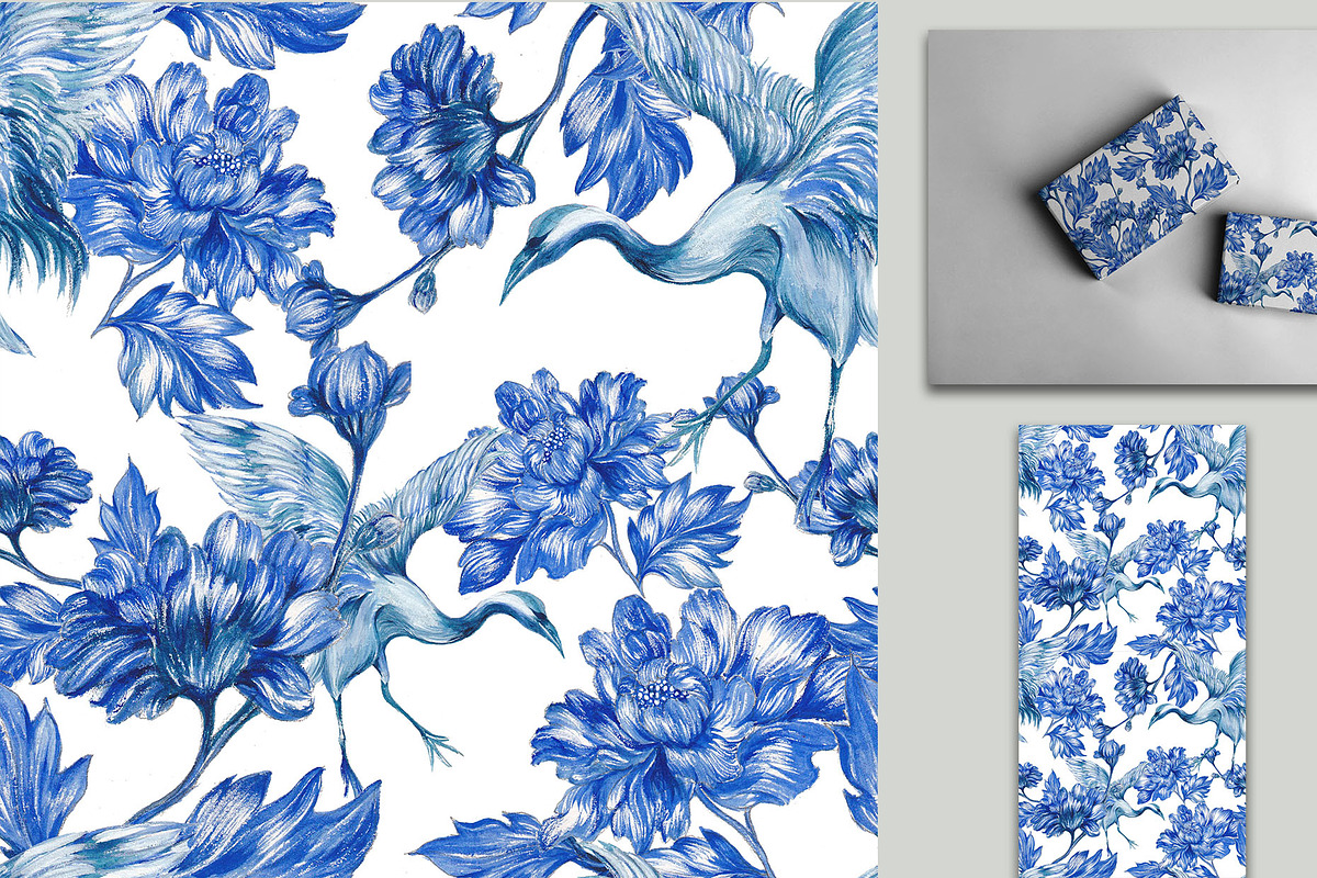 9 JPG/ Classic flower, Chinoiserie, a Pattern Graphic by Theraphosath (Photo 11 of 12)
