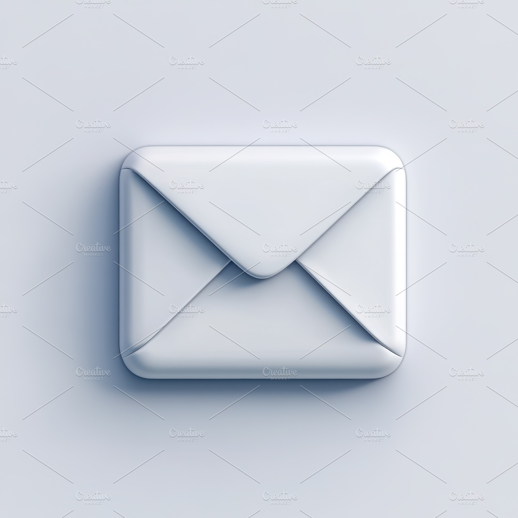 White envelope icon digital mail mes, an Arts & Entertainment Photo by Pixeness Studio