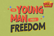 Hot Potato - All Caps Display Font, a Sans Serif Font by Gassstype (Thumbnail 6 of 8)