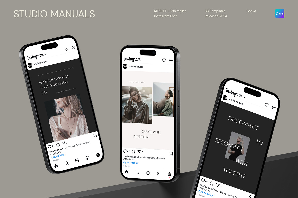 MIRELLE – Minimalist Instagram Post, a Social Media Template by Studio Manuals (Photo 3 of 8)