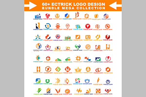 50+ Electric Logo Design Bundle, a Branding & Logo Template by ArmanHossen75