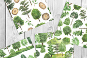 Watercolor Green Trees Clipart, an Illustration by OlDm_Shop (Thumbnail 7 of 8)