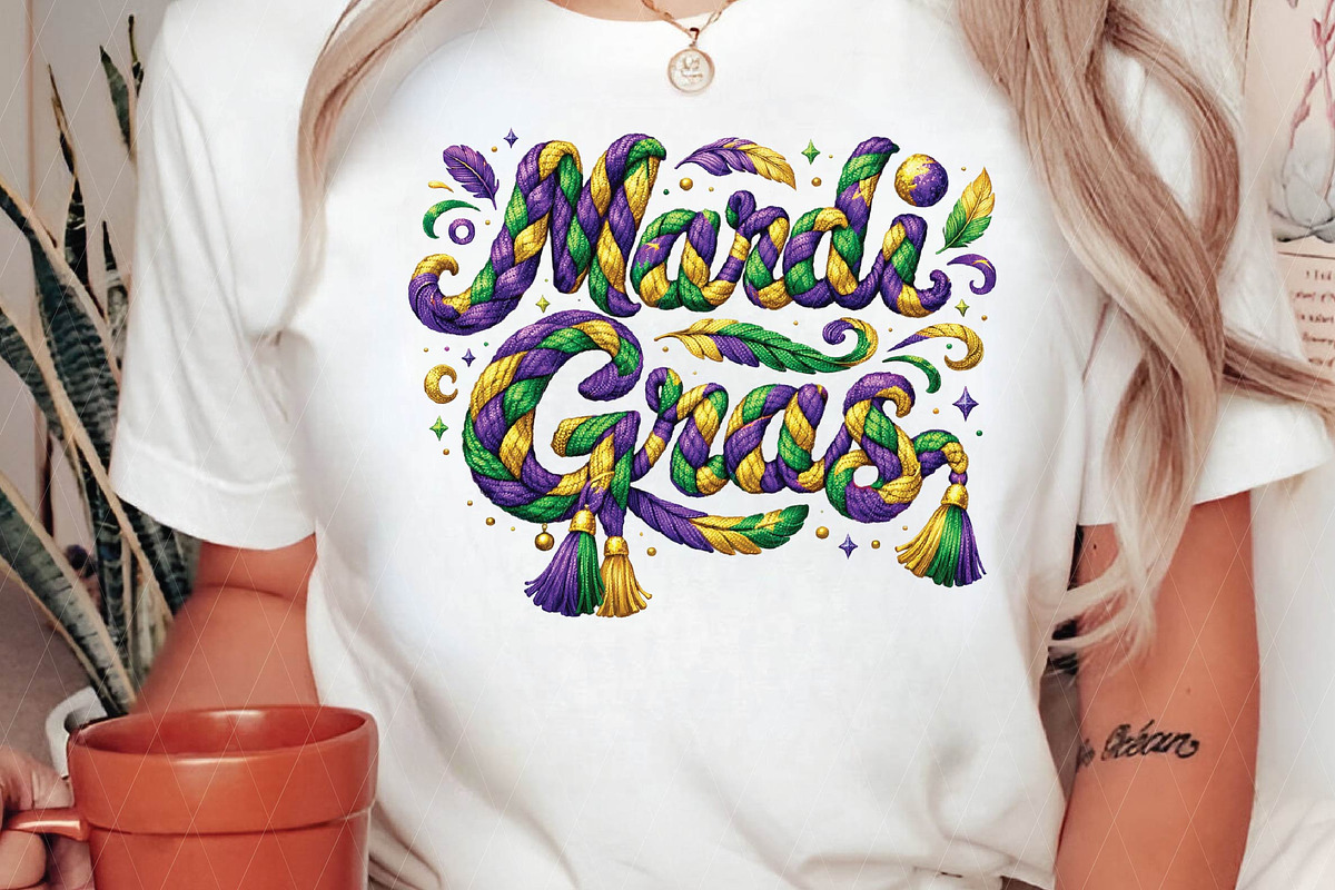 Faux Yarn Mardi Gras Png Louisiana P, an Illustration by DreamPrint404 (Photo 2 of 6)
