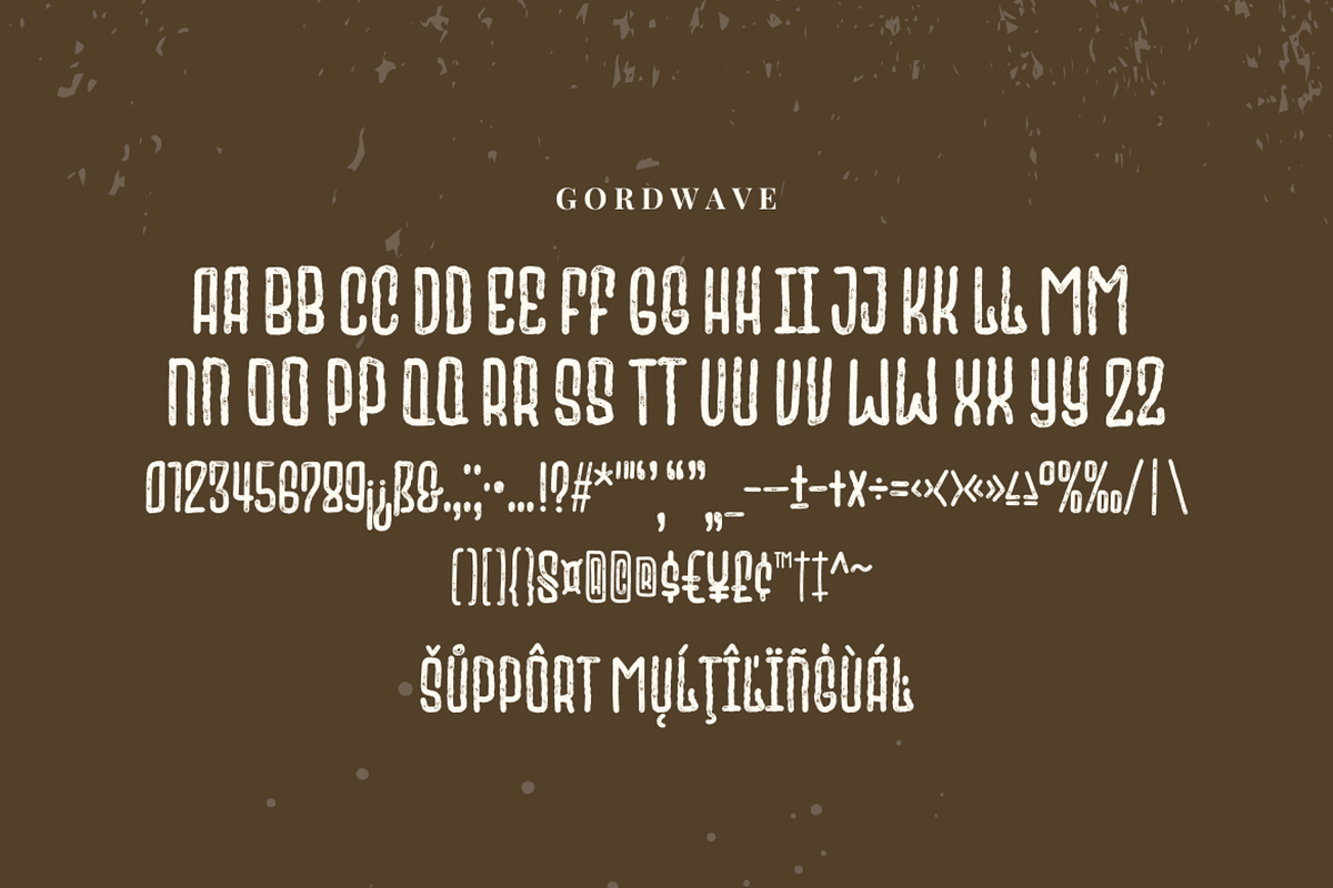 Gordwave - A Display Font, a Sans Serif Font by a Piece of Cake (Photo 7 of 8)