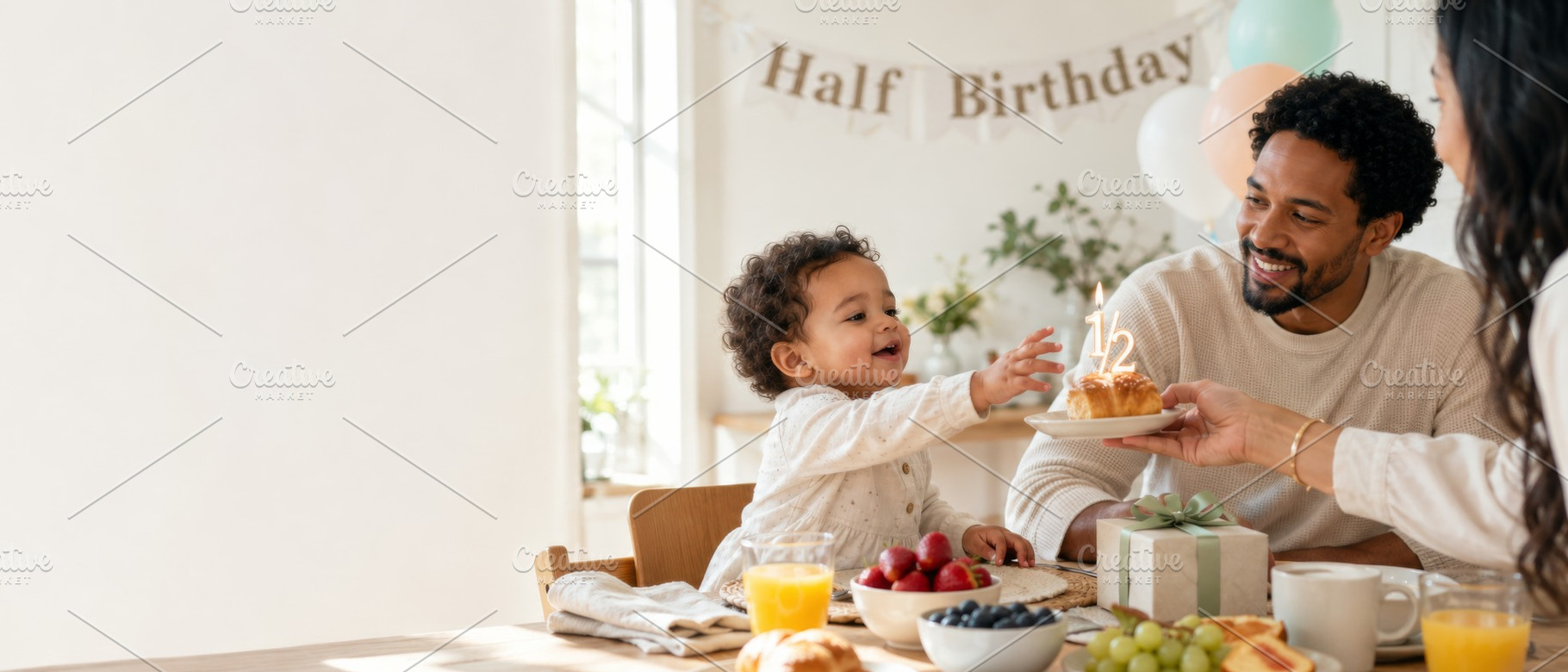 Half birthday celebration with famil, a Photo by Dvoevnore photos