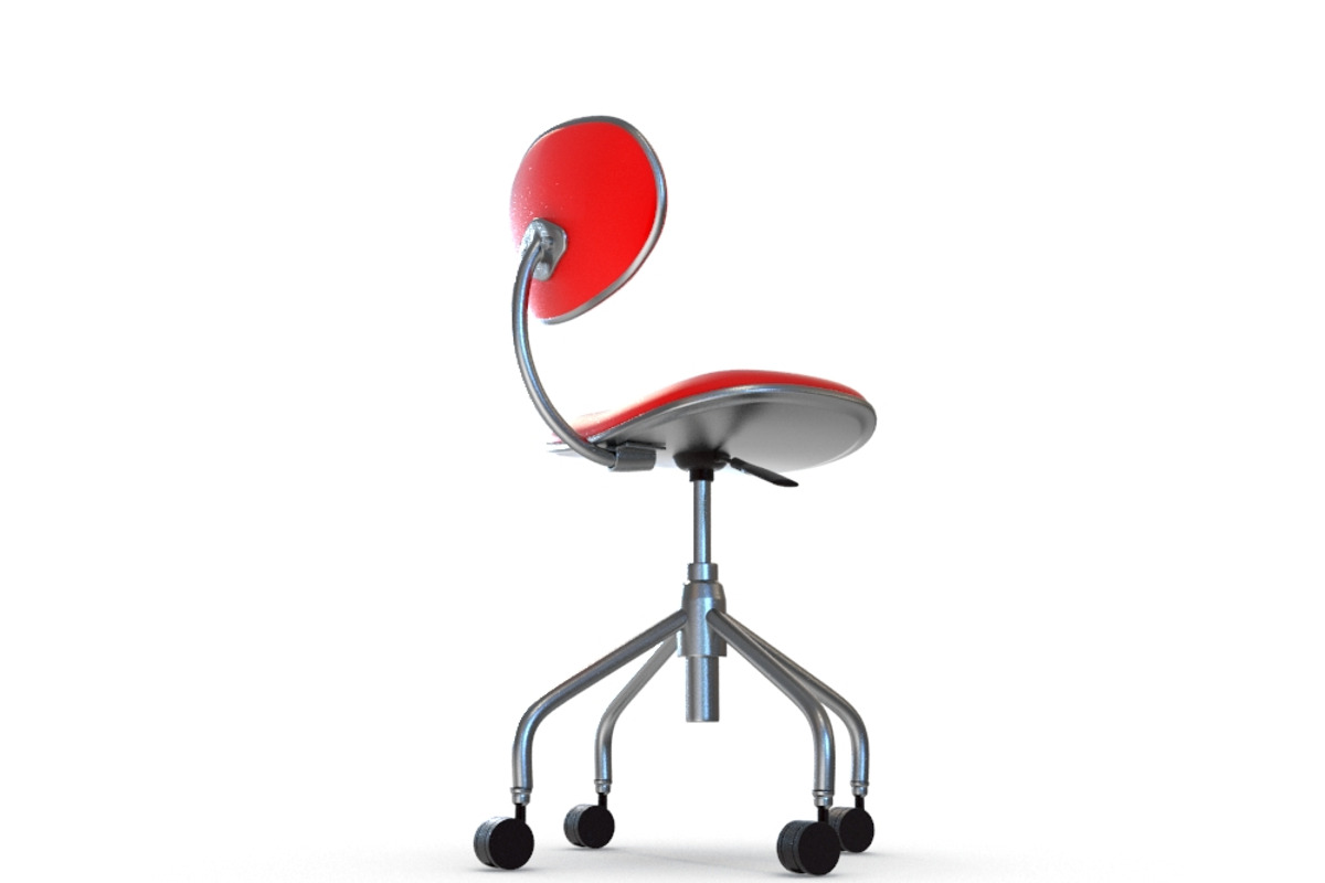 Swivel Office Chair, a Furniture 3D Model by Tedi Permana (Photo 3 of 7)