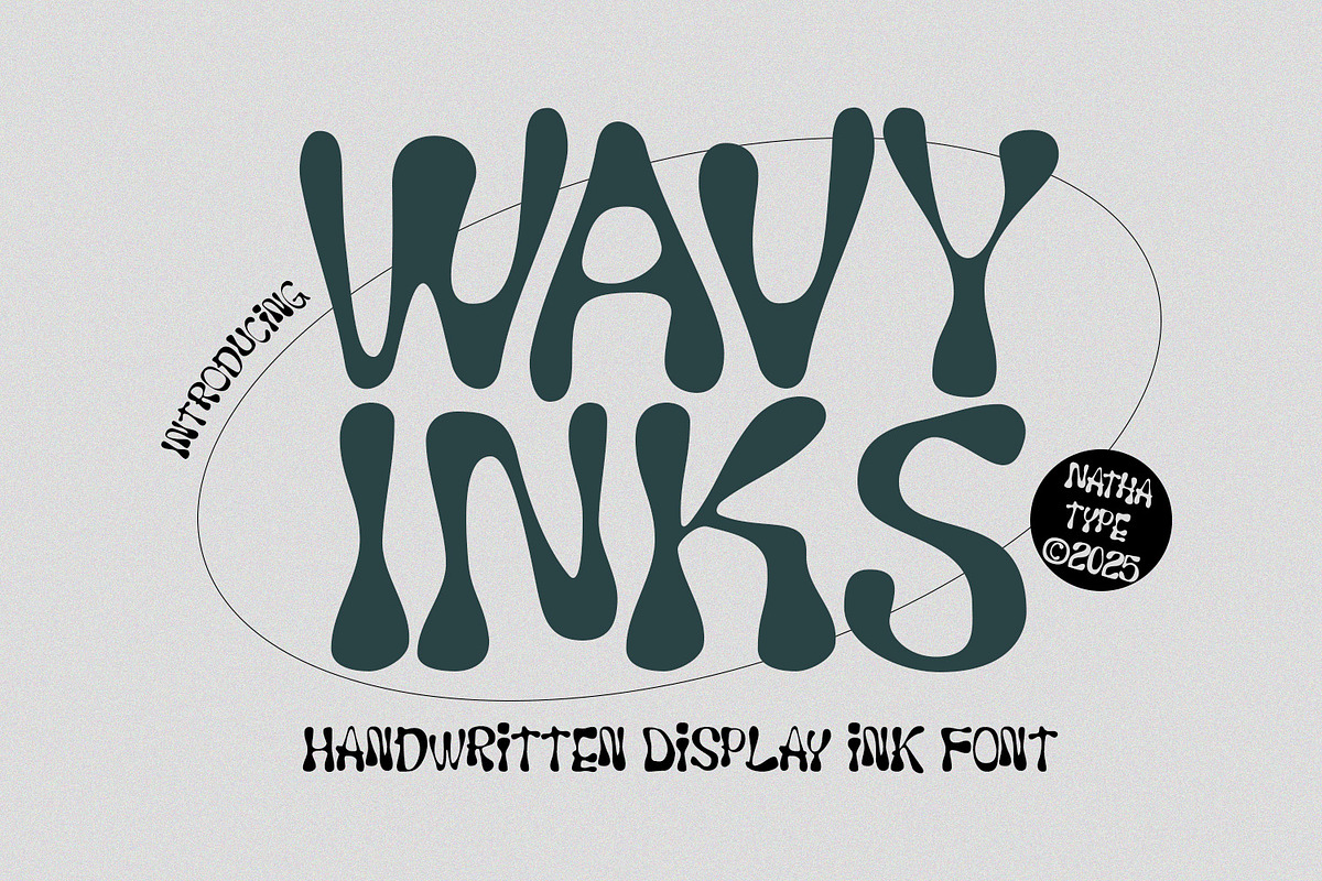 Wavy Inks, a Handwritten Font by Nathatype (Photo 1 of 11)