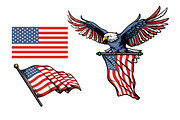 AMERICAN ICON & SYMBOLS bundel, an Object Illustration by grindstudio (Thumbnail 3 of 7)
