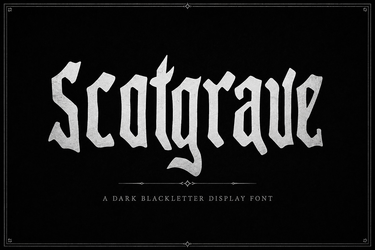 Scotgrave, a Blackletter Font by Wow Magic (Photo 4 of 4)